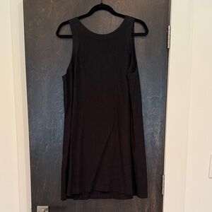 A New Day black linen sun dress with POCKETS
